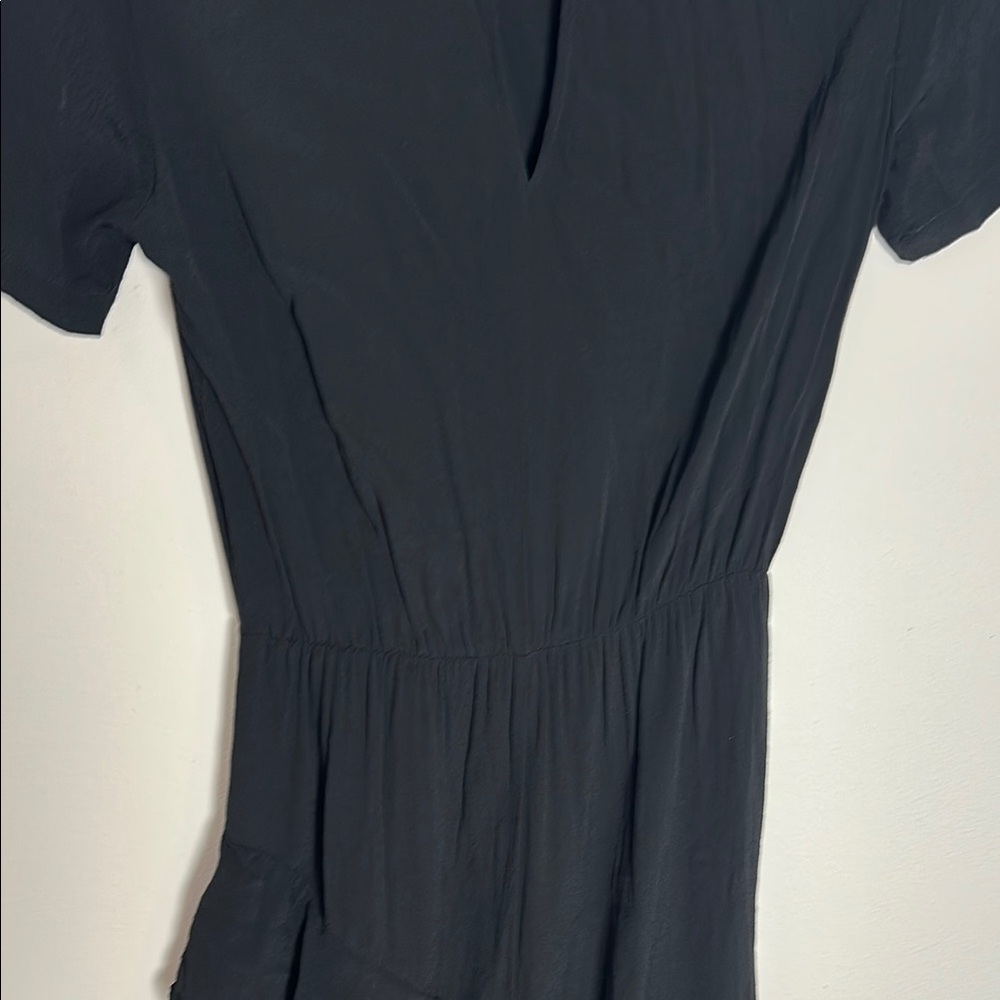 Just Female Black Pleated Ruffled Midi Sundress Kristin Dress Size XS - Picture 9 of 10